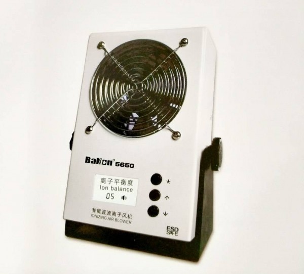 BK5056 พัดลมล้างไฟฟ้าสถิต Desktop Ionizing air blower