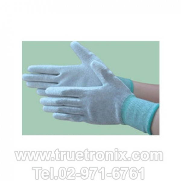 ESD PU Palm Gloves With Cabon Fiber ถุงมือกันไฟฟ้าสถิตย์เคลือบ