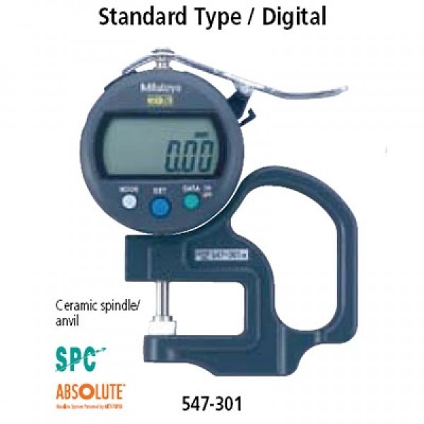 Mitutoyo 547-301 เครื่องวัดความหนาแผ่นพลาสติกแผ่นกระดาษ
