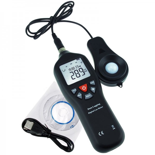 Lux Meter 0-200,000 with datalogger เครื่องวัดแสงพร้อมบันทึกข้อมูล