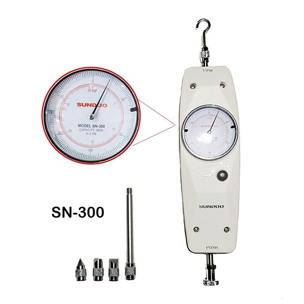 SN-300 เครื่องวัดแรงดึงแรงกดแบบเข็ม 300N/30kgf Analog Push Pull gauge