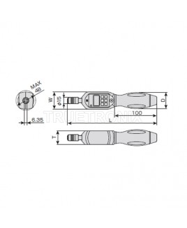 ไขควงวัดทอร์ค 30-300cN.m TONE DBDT3S Digital Torque Screwdriver