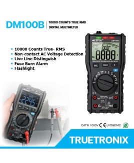 มัลติมิเตอร์ DM100B Digital Multimeter True RMS 10000 Counts