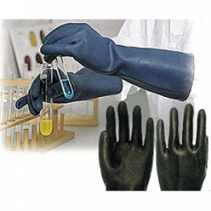 Neoprene glove ถุงมือนีโอพรีน์ป้องกันสารเคมี น้ำมัน กรด ด่าง