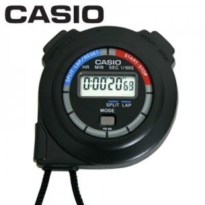 CASIO STOPWATCH นาฬิกาจับเวลาสีดำ