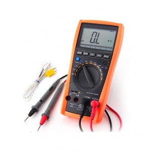 Multimeter with Thermometer ดิจิตอลมัลติมิเตอร์พร้อมโพรบวัดอุณหภูมิ