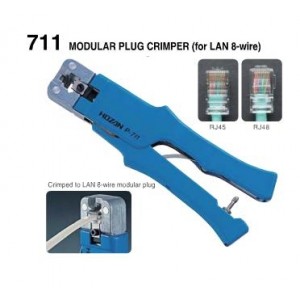 HOZAN P-711 MODULAR PLUG CRIMPER คีมย้ำปลั๊กสายแลน สายโทรศัพท์