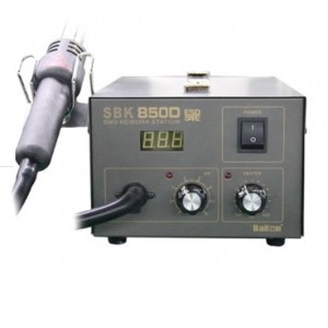 SBK850D Soldering Station Hot Air Gun Temperature