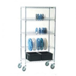 ชั้นวางตะแกรงลวดชุบโครเมี่ยม Chrome-Plated Wire Shelving