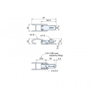 Draw Latches (Spring Loaded Type) CS-0413