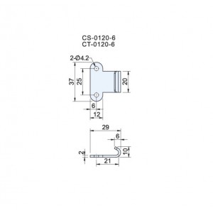 Applicable Latch Keepers CS(T)-0120-6- Horizontal Keeper