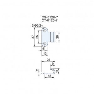 Applicable Latch Keepers CS(T)-0120-7- Horizontal Keeper