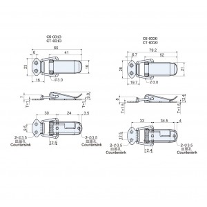 Line Latches CS(T)-03 series - Automatically close