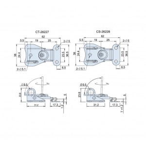 Draw Latches (Spring Loaded Type) CS(T)-26 series