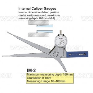 TECLOCK IM-2 Internal Dial Caliper Gauge 10-100 เกจวัดระยะในท่อ