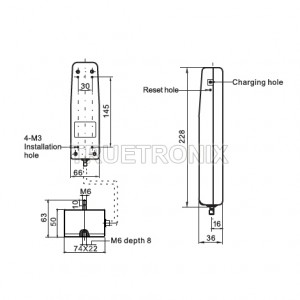 SH-500B Digital Push Pull Force Gauge เครื่องวัดแรงดึงแรงกดแบบดิจิตอล