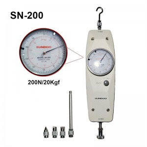 SN-200 เครื่องวัดแรงดึงแรงกด 200N/20kgf Analog Push Pull gauge