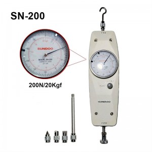 SN-200 เครื่องวัดแรงดึงแรงกด 200N/20kgf Analog Push Pull gauge