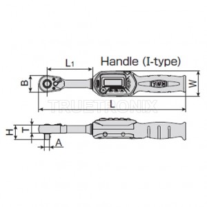 ประแจปอนด์ดิจิตอล 6-30Nm T2DT30H Digital Torque Wrench