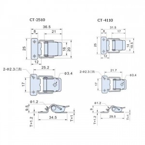 Draw Latches (Spring Loaded Type) CT-2510.CT-4110 series