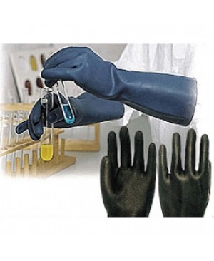 Neoprene glove ถุงมือนีโอพรีน์ป้องกันสารเคมี น้ำมัน กรด ด่าง