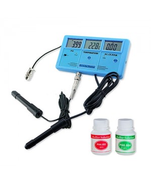 6-in-1 Water Quality Tester Aquarium EC CF TDS PH Temp C-F เครื่องวัดคุณภาพน้ำ