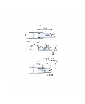 Draw Latches (Spring Loaded Type) CS-0413