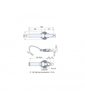 Draw Latches CS-112 - Spring Loaded Type