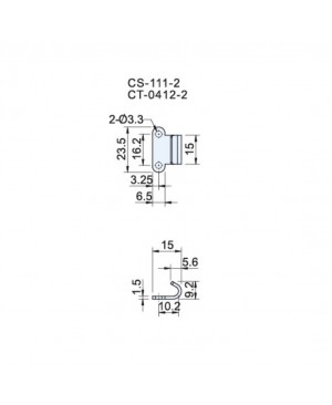 Applicable Latch Keepers CS-111-2. CT-0412-2 - Horizontal Keeper