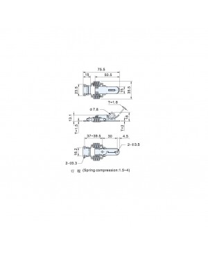 Draw Latches CS(T)-0412 - Spring Loaded Type