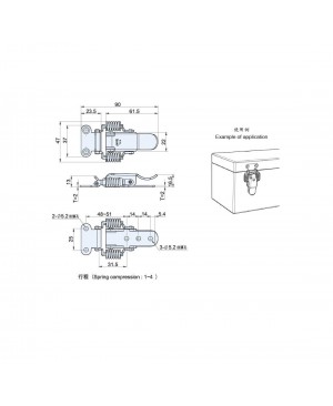 Draw Latches CS(T)-1120 - Spring Loaded Type