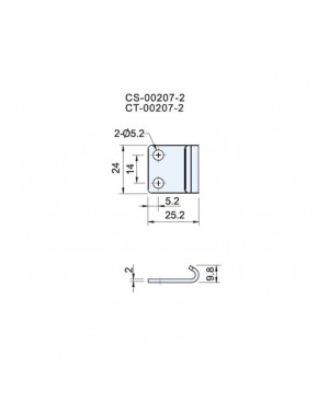 Applicable Latch Keepers CS(T)-00207-2 - Horizontal Keeper