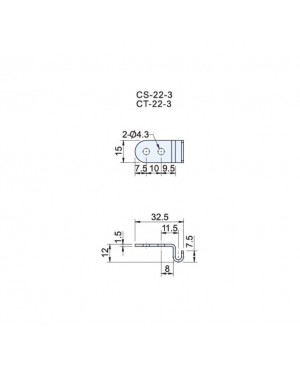 Applicable Latch Keepers CS(T)-22-3 - Vertical Keeper