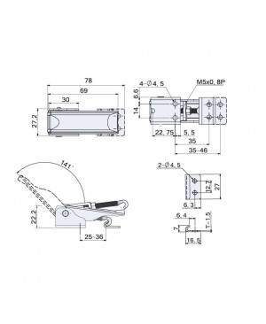 Draw Latches (Adjustable Type) CS(T)-21207