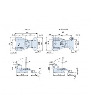 Draw Latches (Spring Loaded Type) CS(T)-26 series