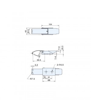Draw Latches (Spring Loaded Type) CT-0810