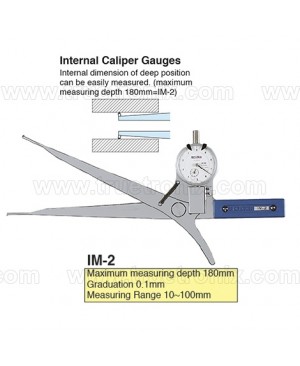 TECLOCK IM-2 Internal Dial Caliper Gauge 10-100 เกจวัดระยะในท่อ