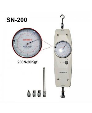 SN-200 เครื่องวัดแรงดึงแรงกด 200N/20kgf Analog Push Pull gauge