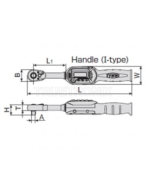 ประแจปอนด์ดิจิตอล 12-60Nm T3DT60H Digital Torque Wrench