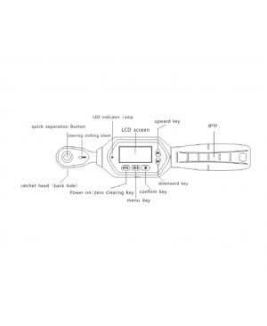 AWM ประแจปอนด์ดิจิตอล 1-100Nm Mini Digital Torque Wrench