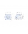 Caster With Leveling Glides