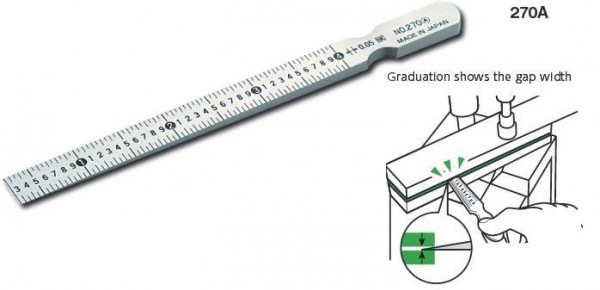 Taper Gage 270A แผ่นวัดขนาดรู