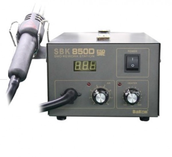 SBK850D Soldering Station Hot Air Gun Temperature