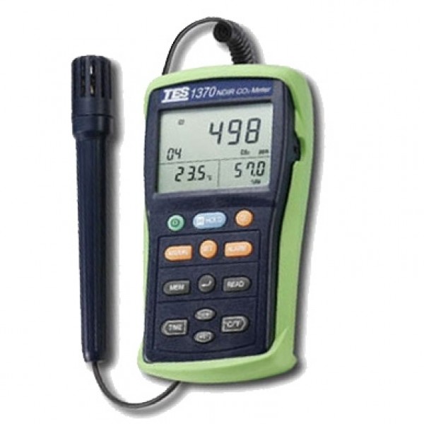 เครื่องวัดก๊าซคาร์บอนไดออกไซด์ CO 2 Meter (RH+TEMP) TES-1370