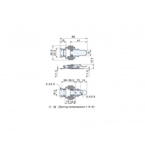 Draw Latches CS(T)-111 series - Spring Loaded Type