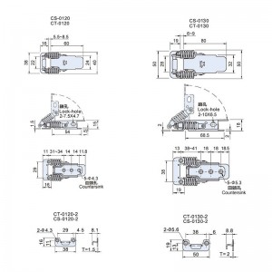 Draw Latches CS(T)-01 series - Spring Loaded Type