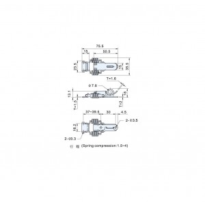 Draw Latches CS(T)-0412 - Spring Loaded Type