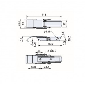 Lift-and-Raise Latches CS(T)-00227-1