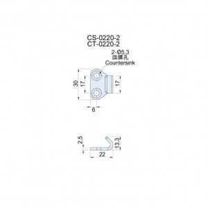 Applicable Latch Keepers CS(T)-0220-2 - Horizontal Keeper