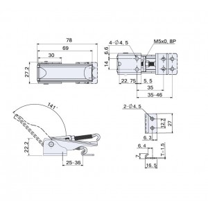 Draw Latches (Adjustable Type) CS(T)-21207